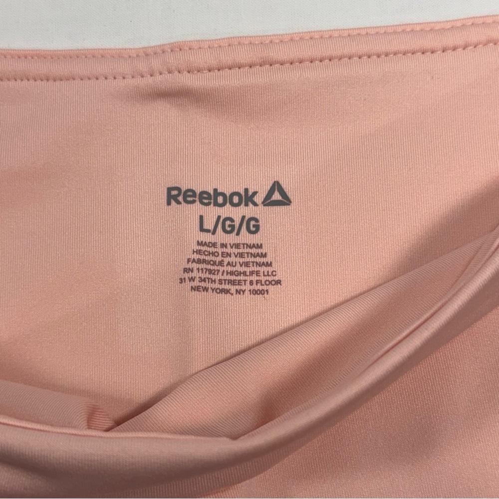 High Rise Reebok Impatiens Pink Align Capri Size L Large - Picture 7 of 13